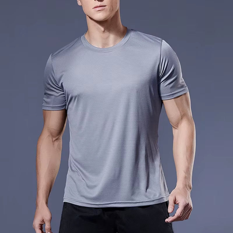 Men'S Quick Dry Short Sleeve  Moisture Wicking  T-Shirt 